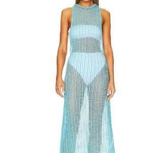 LPA Ryclen Open Knit Midi Dress